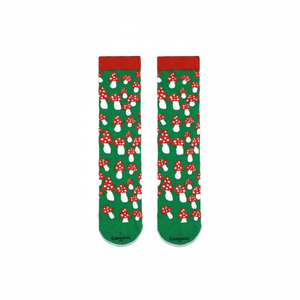 Calcetines Transpirables con Diseño de Hongos Jacquard, Coloridos, de Compresión, Tejidos en Nailon, Talla Única para Niño, para Uso Diario - Product Image 2