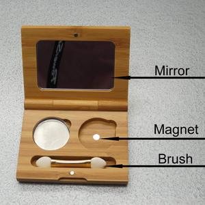 Innovation Eco Friendly Biodegradable Empty Custom Private Label Magnetic for Bamboo Wood Eyeshadow Palette Packaging - Product Image 3