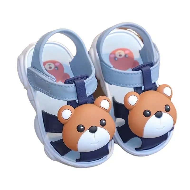 Summer Infant and Toddler Walking Shoes with Anti slip and Cute Sandals, Super Soft Baby Cartoon Indoor and Outdoor Sandals