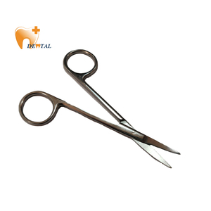 Instruments dentaires médicaux manuels en acier inoxydable, ciseaux chirurgicaux droits et coudés pour implants, ensemble d'instruments de classe I pour usage dentaire - Product Image 1