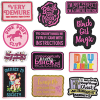 Bordir Spiritual Grosir, Patch Bordir dengan Slogan Antar Negara dalam Bahasa Inggris untuk Pakaian, Tas, Topi