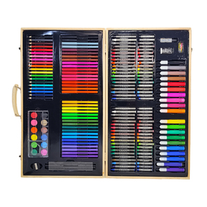 GF-Kit de arte para colorear para niños, Kit de Arte de madera para dibujar y pintar, conjunto de Arte de madera para suministros de arte, 180 Uds. - Product Image 3