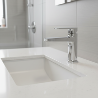 Robinet d'eau chromé de haute qualité en laiton robinet de lavabo monotrou mitigeur robinet de lavabo de salle de bain
