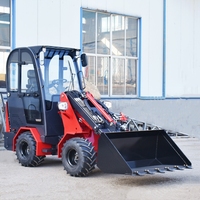 Chinesischer Hydraulischer Diesel-Mini-Radlader |   Günstiger Kleiner Kompakter Radlader Hoflader zum Verkauf