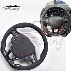 ADN Fibre de carbone haute qualité et haute brillance pour volant, couleur personnalisée pour <span class=keywords><strong>Ford</strong></span> Fusion/Edge 2013-2020 - Product Image 6