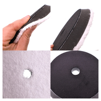 Tampons de ponçage en microfibre chanfreinés à boucles et crochets de 6,5/7,5 pouces, tampons de polissage en mousse souple DA/RO pour le polissage de finition
