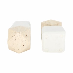Fermalibri esagonali moderni in marmo per scaffali, libreria domestica, fermalibri decorativi - Product Image 5