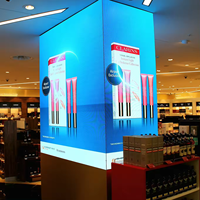 Écran d'affichage vidéo Led Tv d'intérieur personnalisé panneau publicitaire d'angle Led P2 mur vidéo Led pour centre commercial