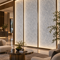 Panneaux muraux décoratifs en résine pour plafond de chambre d'hôtel, salon, intérieur moderne, design effet glace craquelée, planches en plastique durables