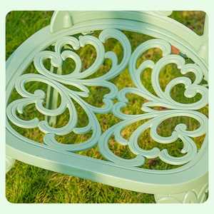 Banco de Patio de Aluminio Fundido a Presión, Resistente a la Intemperie, Impermeable, Resistente a la Corrosión, Diseño Minimalista, en Oferta - Product Image 4