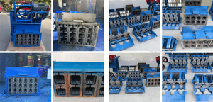 Small Mobile Brick Making Machine 2-45 Concrete Brick Making Machine <b>Curbstone</b> Briquetting Machine - Product Image 3