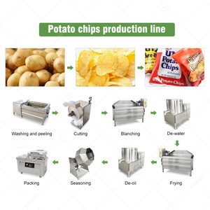 Máquina Automática para Hacer Chips de Plátano y Patatas Fritas Congeladas, Línea de Producción de 200 kg/h - Product Image 5