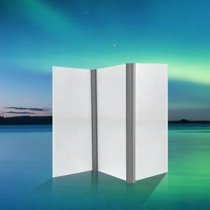 Katlanır tuvalet kapı kristal polikarbonat katlanır kapılar buzlu malzeme - Product Image 2