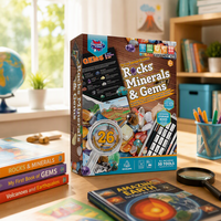 Fabricant de kits d'apprentissage ODM/OEM BIG BANG SCIENCE |   Kit d'échantillons de géologie scolaire, ensemble éducatif de roches et de pierres précieuses