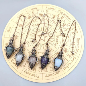 Cpeap <span class=keywords><strong>Goutte</strong></span> <span class=keywords><strong>D</strong></span>'<span class=keywords><strong>eau</strong></span> Pendentif Quartz <span class=keywords><strong>Pendule</strong></span> Radiesthésie Spirituelle Pendulos Guérison Pierre Naturelle Cristal Pendules pour Divination PD015 - Product Image 3