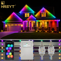 Éclairage LED extérieur HRSYT, rail en aluminium, IP68, étanche, RGBW, lumière extérieure permanente pour les fêtes de Noël