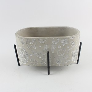 Elegante Vaso <span class=keywords><strong>per</strong></span> Bonsai in <span class=keywords><strong>Cemento</strong></span> dal Design Moderno, Artigianale, <span class=keywords><strong>per</strong></span> Giardino e Balcone, Vaso Decorativo <span class=keywords><strong>per</strong></span> Casa in Vendita - Product Image 3