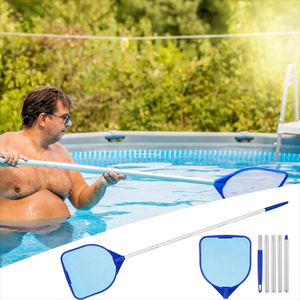 Épuisette de <span class=keywords><strong>piscine</strong></span> avec perche télescopique en aluminium réglable en 5 sections - Product Image 6