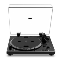 Tourne-disque vintage rechargeable avec Bluetooth, 7 mètres ou 30 pieds, lecteur de disques vinyles LP