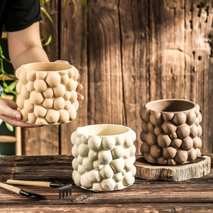 Couvertures de pots de fleurs en ciment durables et créatifs <span class=keywords><strong>Cactus</strong></span> Succulentes Jardinières de bureau à la mode Décoration de bureau de chambre à coucher personnalisée - Product Image 2