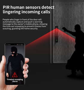 Topteq Bán Tốt Thông Minh 3D Nhận Dạng Khuôn Mặt Cửa Khóa Vân Tay Hai Pin Tự Động Lỗ Mộng Tuya Cho Nhà - Product Image 6