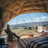 Dôme de glamping de 7 m, imperméable, résistant au vent et au froid, pour une hébergement de luxe dans les complexes hôteliers