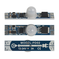 Module de capteur infrarouge du fabricant, capteur PIR DC5V/12V/24V, interrupteur automatique marche/arrêt, capteur tactile de petite taille à gradation