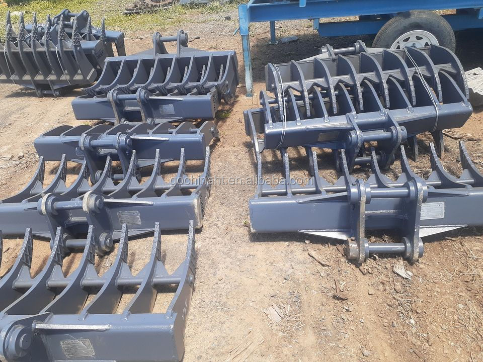 NM400 HG785D Root Rake For 10 20 30t Excavator Land Clearing