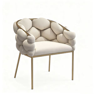 Ghế kim loại mạ vàng cao cấp bán buôn, ghế sofa vải hiện đại, nội thất nhung phòng khách, ghế phòng ngủ cho đám cưới - Product Image 1