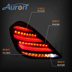 Luces Traseras LED Originales para Benz Clase S W222 (2018-2020) |   Conjunto de Luz de Freno Trasera Nueva y Transparente |   Actualización de estilo OE, ABS rojo - Product Image 5