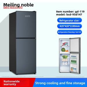 First-<strong>Class</strong> Energy-Saving Double-Door <strong>Refrigerator</strong> for Small Dormitory Household Refrigeration Freezing Dual-Purpose Top-Freezer - Product Image 3