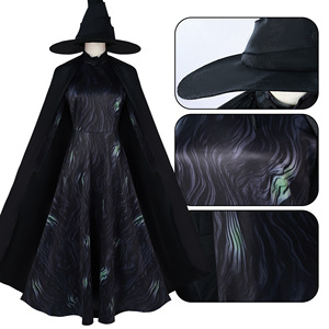 Movie Wicked Glinda Cosplay Costume Femmes Rose Fantaisie Robe Femme Sorcière Déguisement Jupe Tenues Halloween Costumes - Product Image 2