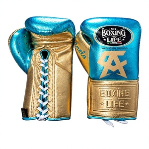 No Boxing No Life Guantes de Boxeo de Cuero con Cordones Transpirables Equipo de Entrenamiento de Alta Calidad para Adultos Hecho en México - Product Image 4