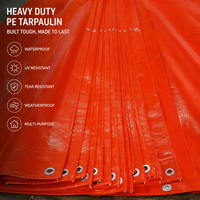 Bâche de construction en tissu ripstop imperméable, couverture en poly tissé renforcée pour la protection des matériaux de construction et l'utilisation automobile