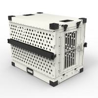 Cage pliable pour chien en alliage d'aluminium solide, portable et simple, résistante à la pluie, pour chiens de petite et moyenne taille - Utilisation en voiture, en camping et en extérieur