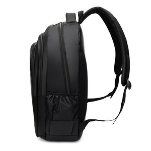 Men's <b>Backpack</b> <b>Large</b> Capacity Lightweight Business Travel Laptop Bag Solid Color Detachable Straps - Product Image 2