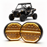 Nouveauté : Phares LED ronds de 9 pouces 150W pour tout-terrain, blanc ambre, pour voiture et camion