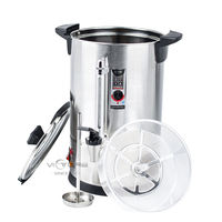 Cafetière à percolation rapide en acier inoxydable 9L Distributeur d'eau chaude pour urne de boisson chaude