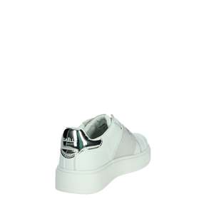 Baskets compensées blanches et argentées à enfiler pour filles Gaelle Paris, taille 33 - Product Image 3