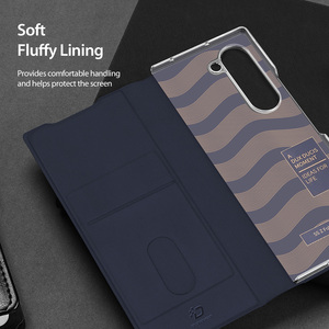 Funda para teléfono con ranuras para tarjetas, adecuada para el teléfono plegable Z Fold 7, funda con inserción de tarjetas integrada para teléfono con pantalla plegable. - Product Image 4