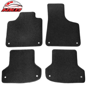 Alfombrillas para Audi A3 06-13, alfombras antideslizantes de terciopelo negro, 4 piezas - Product Image 1