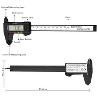 Pied à coulisse numérique 0-150 mm (6 pouces) 0,01 mm, haute précision, en acier inoxydable, outil de mesure électronique