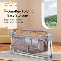 Berceau à bascule électrique pour bébé, chaise à bascule pour bébé avec musique, télécommande, berceau à bascule automatique intelligent, lit électrique pour nouveau-né