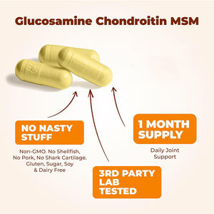 Oem Hoge Kwaliteit <span class=keywords><strong>Glucosamine</strong></span> Chondroïtine Harde Capsules <span class=keywords><strong>Glucosamine</strong></span> Chondroïtine Kurkuma Msm Capsules Voedingssupplement - Product Image 3