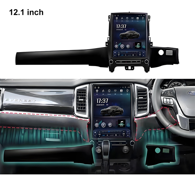 Android 14 Octa-core 12.1inch Portable Touchscreen with Wireless CarPlay Split Screen for 2007-2015 Ford Ranger