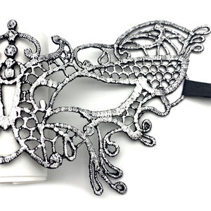 Maschera per Occhi in Pizzo a Forma di Farfalla Colorata per Halloween, Maschera per Mezzo Viso per Adulti e Bambini, Accessori per Spettacoli Teatrali - Product Image 3