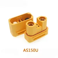 Connecteur Amass AS150U, tête banane 2,0 mm, 18AWG, anti-ignition avec broche de signalisation, pièces de prise étanche pour batterie au lithium