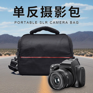 กระเป๋ากล้องแบบสะพายข้างไนลอนสายปรับได้สำหรับกล้อง DSLR SLR มิเรอร์เลส 220x160x90 มม. การถ่ายภาพใช้งานกลางแจ้ง - Product Image 2