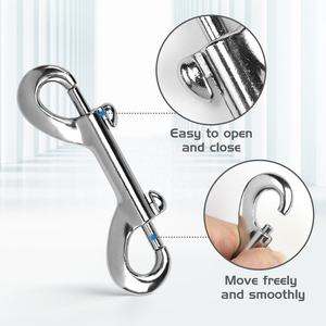 Ganchos de Seguridad de Doble Extremo Resistentes, Clips de Zinc para Buceo, Correa para Perro, Cuerda para Colgar Cubos, con Grado Marino - Product Image 3