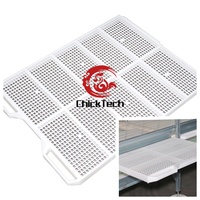Nouveau plancher à lattes en plastique PP blanc de haute qualité pour système de cages automatiques pour poulets de chair